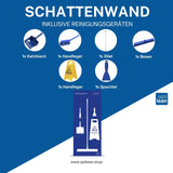 Shadowboard für Reinigungsgeräte (Schattenwand) Blau Schattenwand mit Reinigungsgeräte