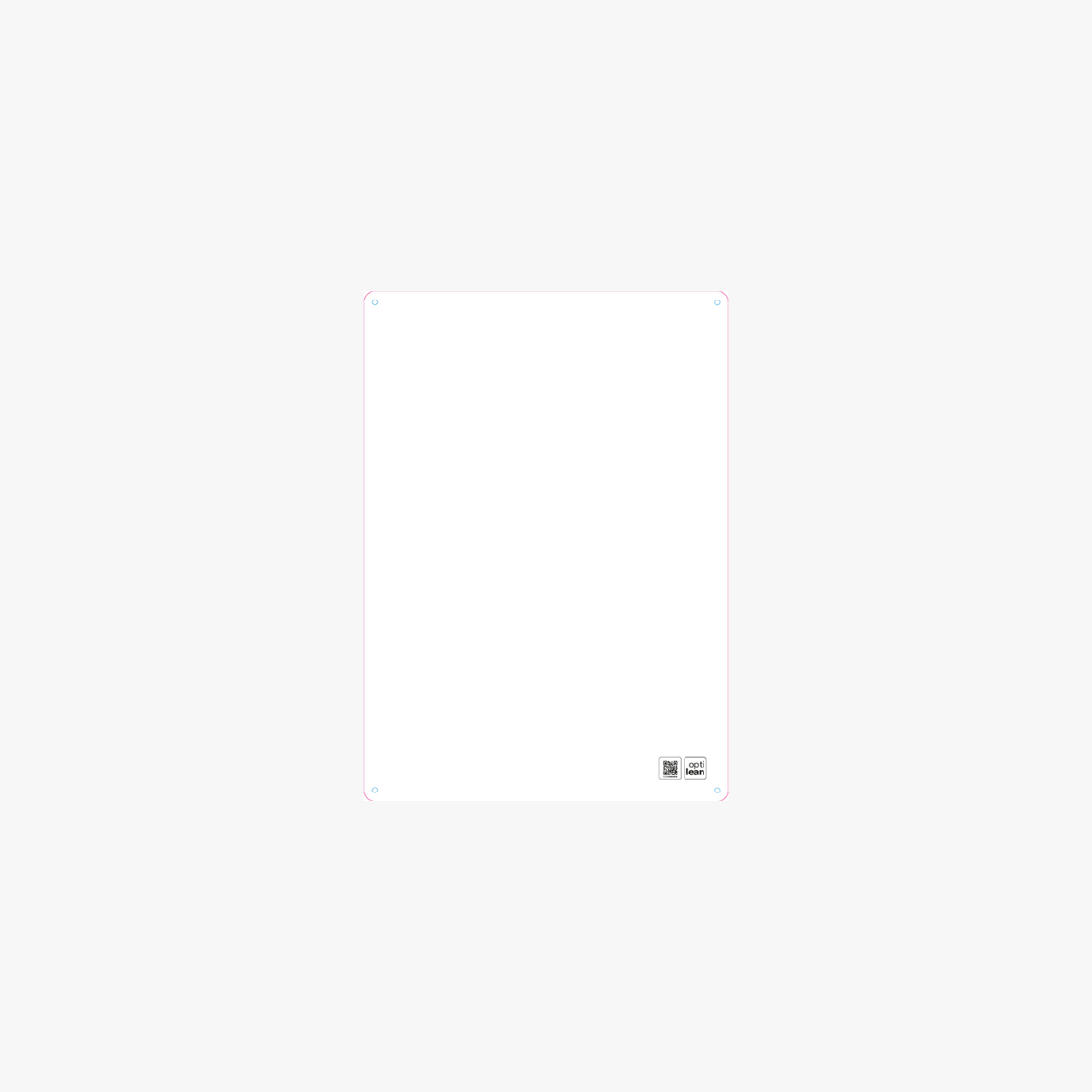 Schattenwand Weiß 50 cm x 70 cm zum Konfigurieren weiß