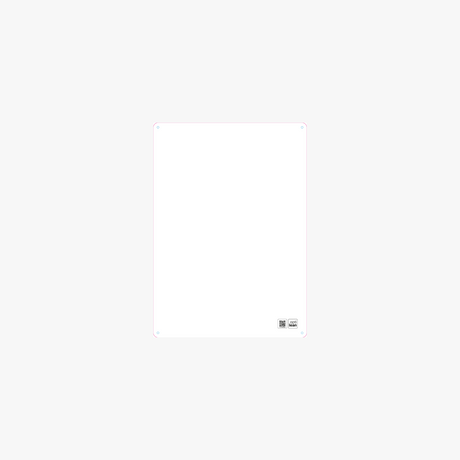 Schattenwand Weiß 50 cm x 70 cm zum Konfigurieren weiß