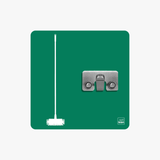Eckenschrubber Halter Shadowboard – 5S Cleaning Station (Bo System) Grün