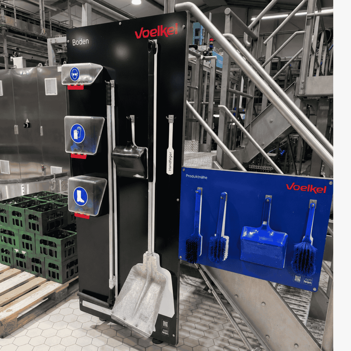 Shadowboard 5S von opti lean in der Lebensmittelindustrie