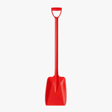 Schaufel Rot schmales Schaufelblatt