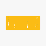 Shadow Board (Schattenwand, Klemmleiste) Gelb Ohne Reinigungsgeräte