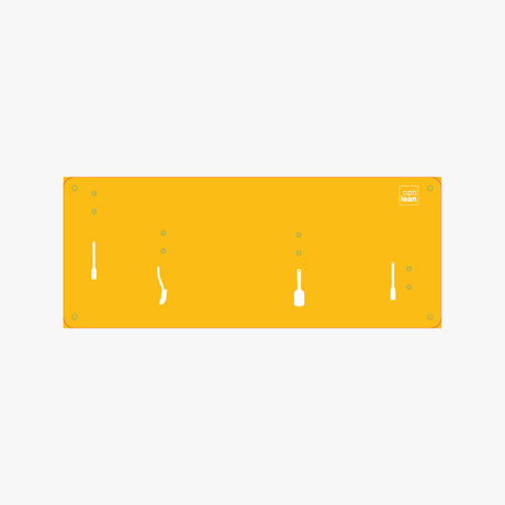 Shadow Board (Schattenwand, Klemmleiste) Gelb Ohne Reinigungsgeräte