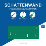 Shadow Board (Schattenwand, Klemmleiste) Grün Mit Reinigungsgeräten