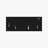 Shadow Board (Schattenwand, Klemmleiste) Schwarz Ohne Reinigungsgeräte