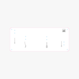 Shadow Board (Schattenwand, Klemmleiste) Weiß Ohne Reinigungsgeräte