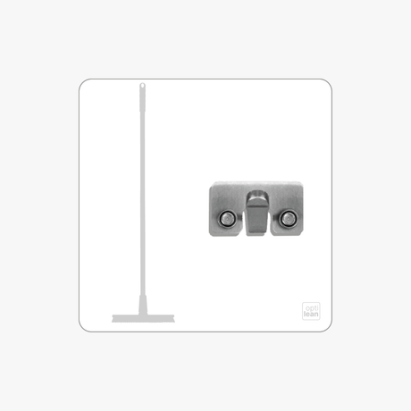 Schrubber Halter Shadowboard – 5S Cleaning Station (Bo System) Weiß