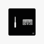 Handfeger Halter Shadowboard – 5S Cleaning Station (Bo System) Schwarz