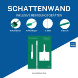 Shadowboard Reinigung Grün Schattenwand mit Reinigungsgeräte