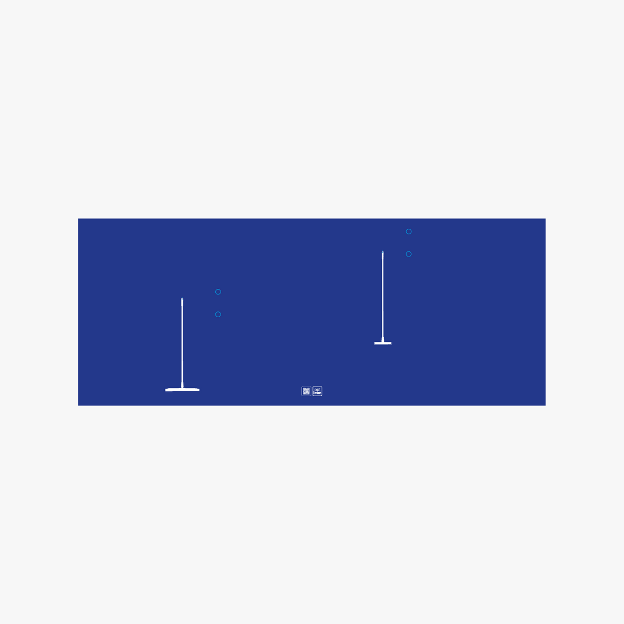 Shadowboard (Schattenwand, Klemmleiste) Blau