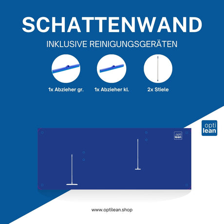 Shadowboard (Schattenwand, Klemmleiste) Blau Mit Reinigungsgeräten
