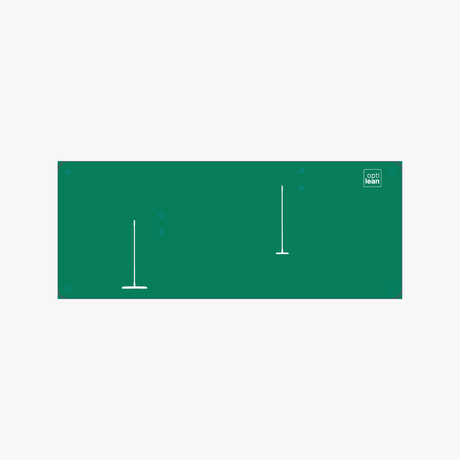 Shadowboard (Schattenwand, Klemmleiste) Grün Ohne Reinigungsgeräte