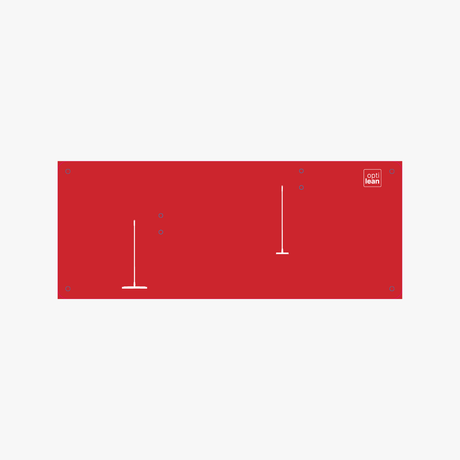 Shadowboard (Schattenwand, Klemmleiste) Rot Ohne Reinigungsgeräte