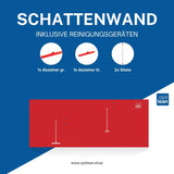 Shadowboard (Schattenwand, Klemmleiste) Rot Mit Reinigungsgeräten