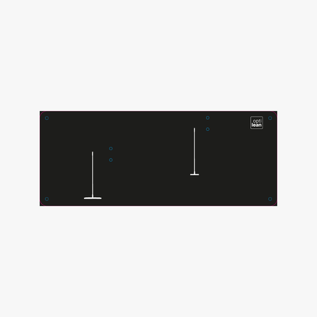 Shadowboard (Schattenwand, Klemmleiste) Schwarz Ohne Reinigungsgeräte