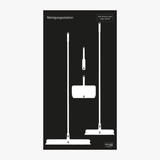 Schattenbrett zur Aufbewahrung von Reinigungsutensilien Schwarz Schattenwand ohne Reinigungsgeräte