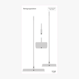 Schattenbrett zur Aufbewahrung von Reinigungsutensilien Weiß Schattenwand ohne Reinigungsgeräte