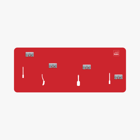 Shadow Board (Schattenwand, Klemmleiste) Rot