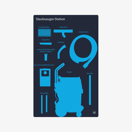 Staubsauger Schattenwand / Cleaning Station / Shadowboard