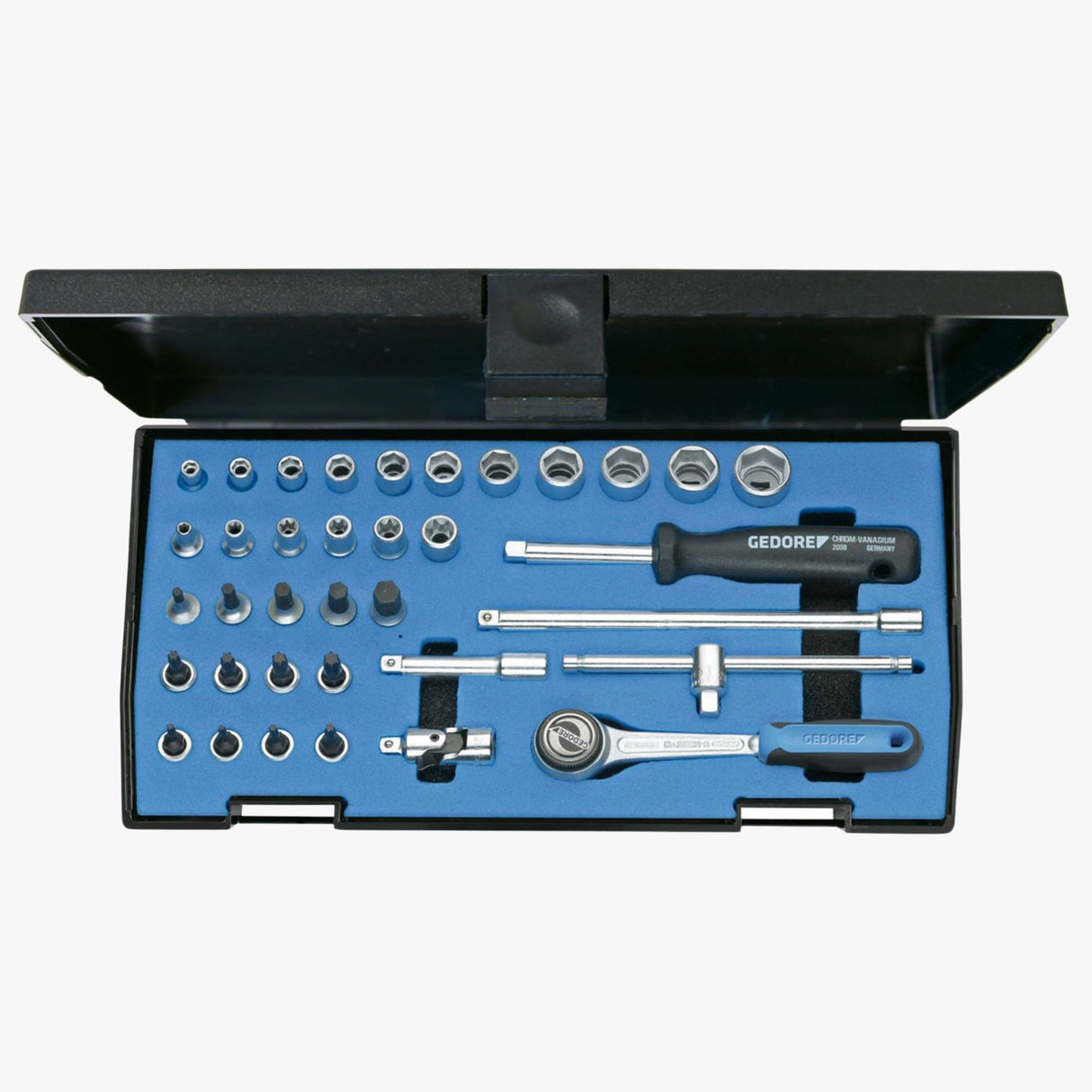 GEDORE Steckschlüssel-Satz 1/4" 36-teilig 6-kant IN-TX-ITX
