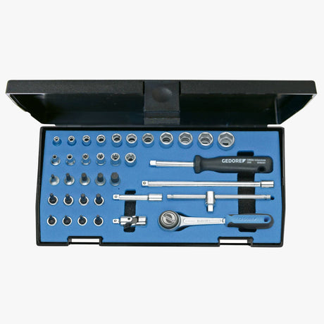 GEDORE Steckschlüssel-Satz 1/4" 36-teilig 6-kant IN-TX-ITX