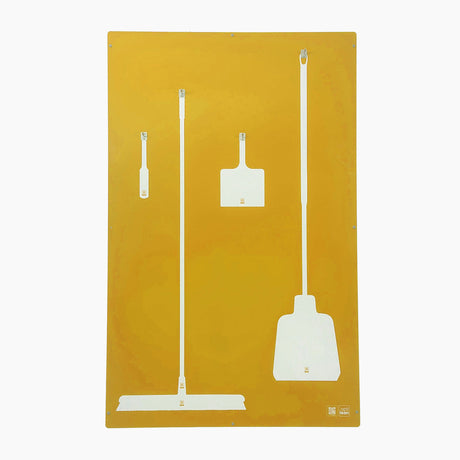 Schattenbrett zur Aufbewahrung von Reinigungsutensilien (1210x1900mm) Gelb Schattenwand ohne Reinigungsgeräte Schattenwand