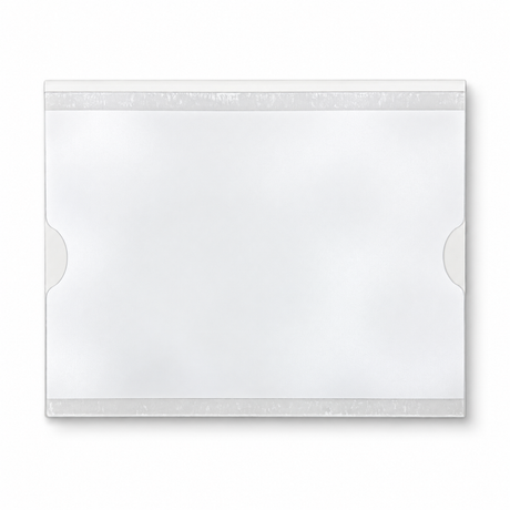 Blocklagerschild A4 quer mit Einstecktasche · 240 × 300 mm