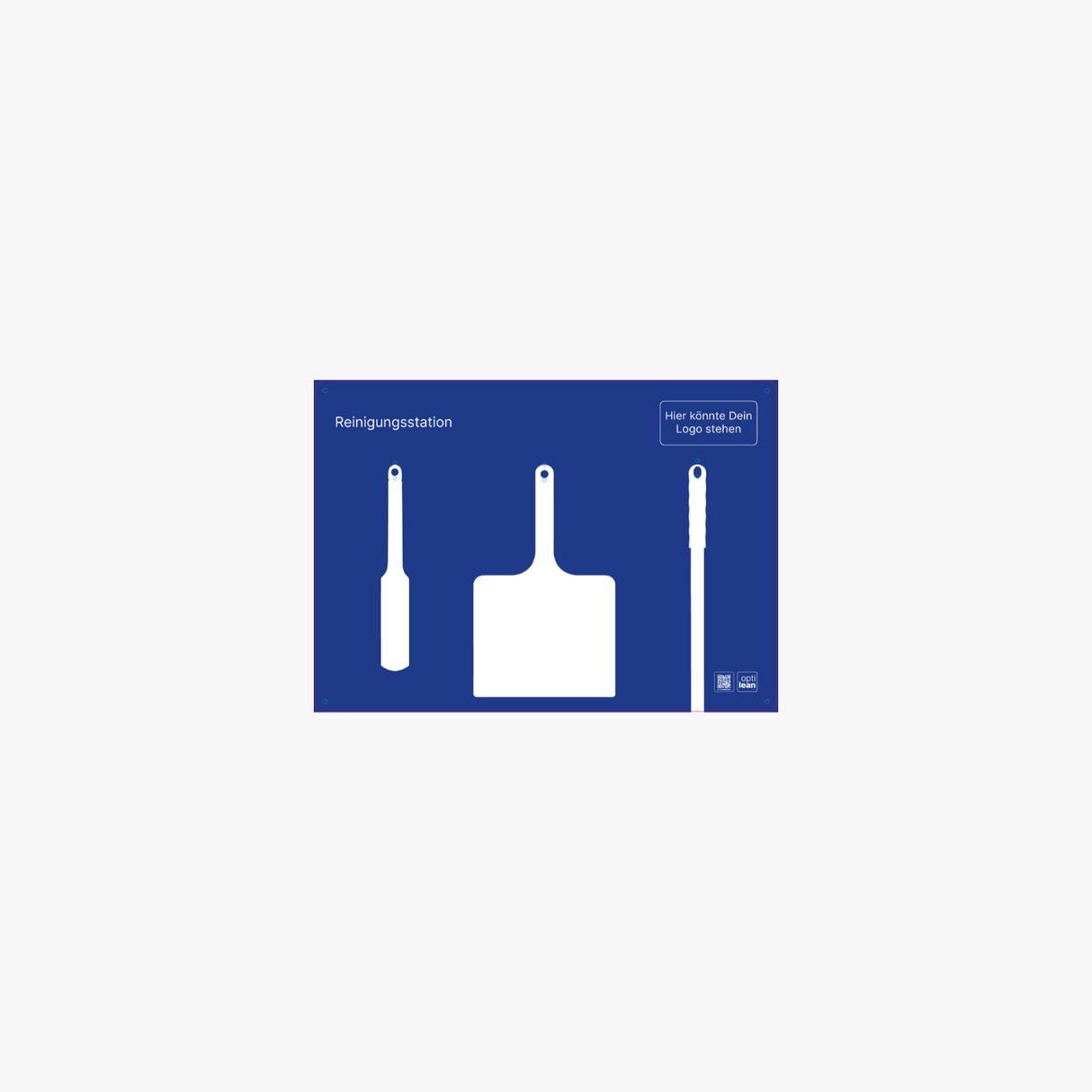 Reinigungsboard (Schattenwand) Blau