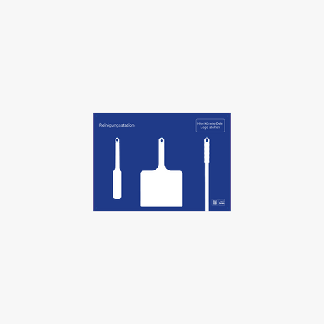 Reinigungsboard (Schattenwand) Blau