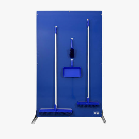 Schattenbrett zur Aufbewahrung von Reinigungsutensilien (1210x1900mm) Blau