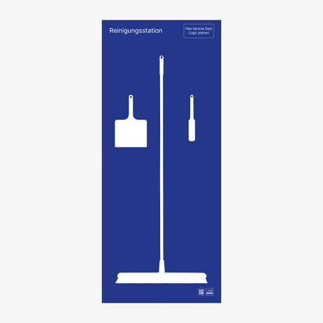 Schattenwand Reinigung Blau