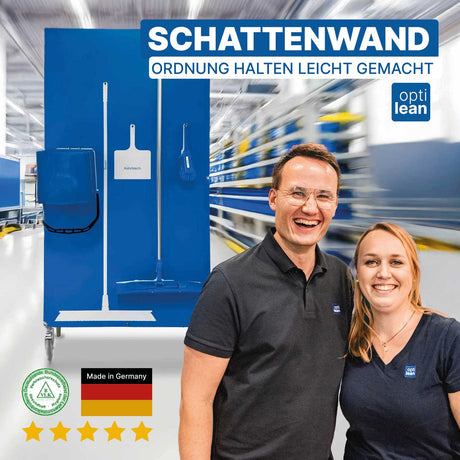 Schattenwand für Besen