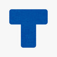 Bodenmarkierung T-Stück - 50mm x 150mm - 25 Stück blau