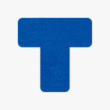 Bodenmarkierung T-Stück - 50mm x 150mm - 25 Stück blau