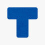 Bodenmarkierung T-Stück - 50mm x 150mm - 25 Stück blau