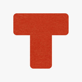 Bodenmarkierung T-Stück - 50mm x 150mm - 25 Stück rot