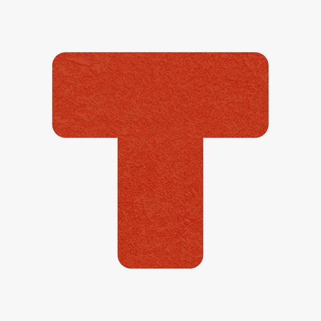 Bodenmarkierung T-Stück - 50mm x 150mm - 25 Stück rot