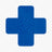 Bodenmarkierung Kreuz - 50mm x 150mm - 25 Stück blau