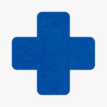 Bodenmarkierung Kreuz - 50mm x 150mm - 25 Stück blau