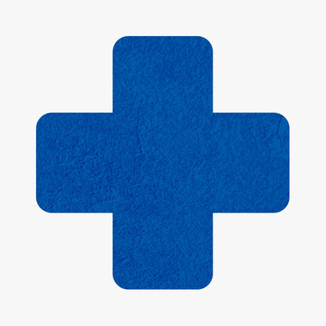 Bodenmarkierung Kreuz - 50mm x 150mm - 25 Stück blau