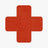 Bodenmarkierung Kreuz - 50mm x 150mm - 25 Stück rot